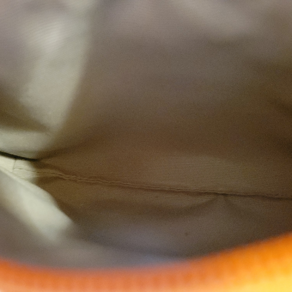 Coach Legacy Light Orange Pebbled Leather Wristlet Clutch with Turn-Lock. - Picture 7 of 9